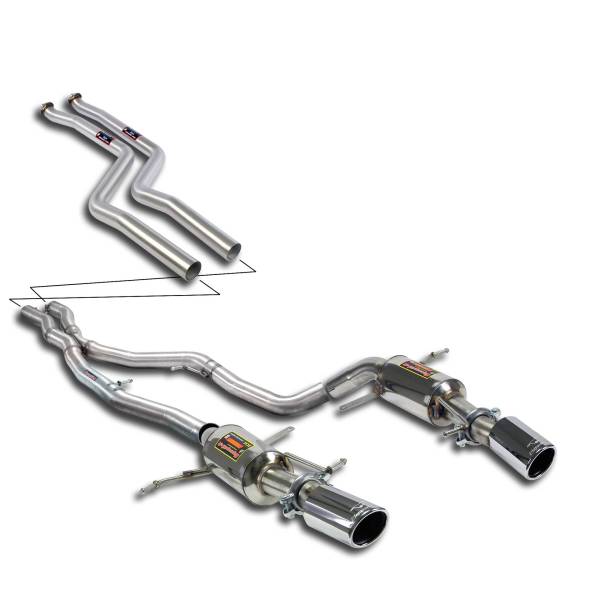 Supersprint Race Sound Kit passend für BMW E92 Coupe 335i Bi-turbo (306 PS N54 Motor) 06 -> 04/2010